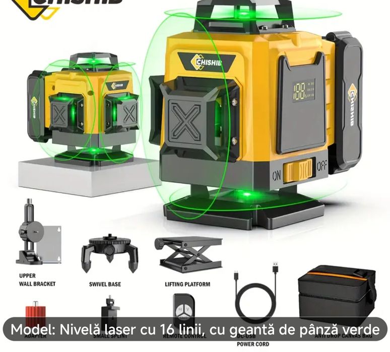Nivela Laser Profesionala-calibrare automata 360°