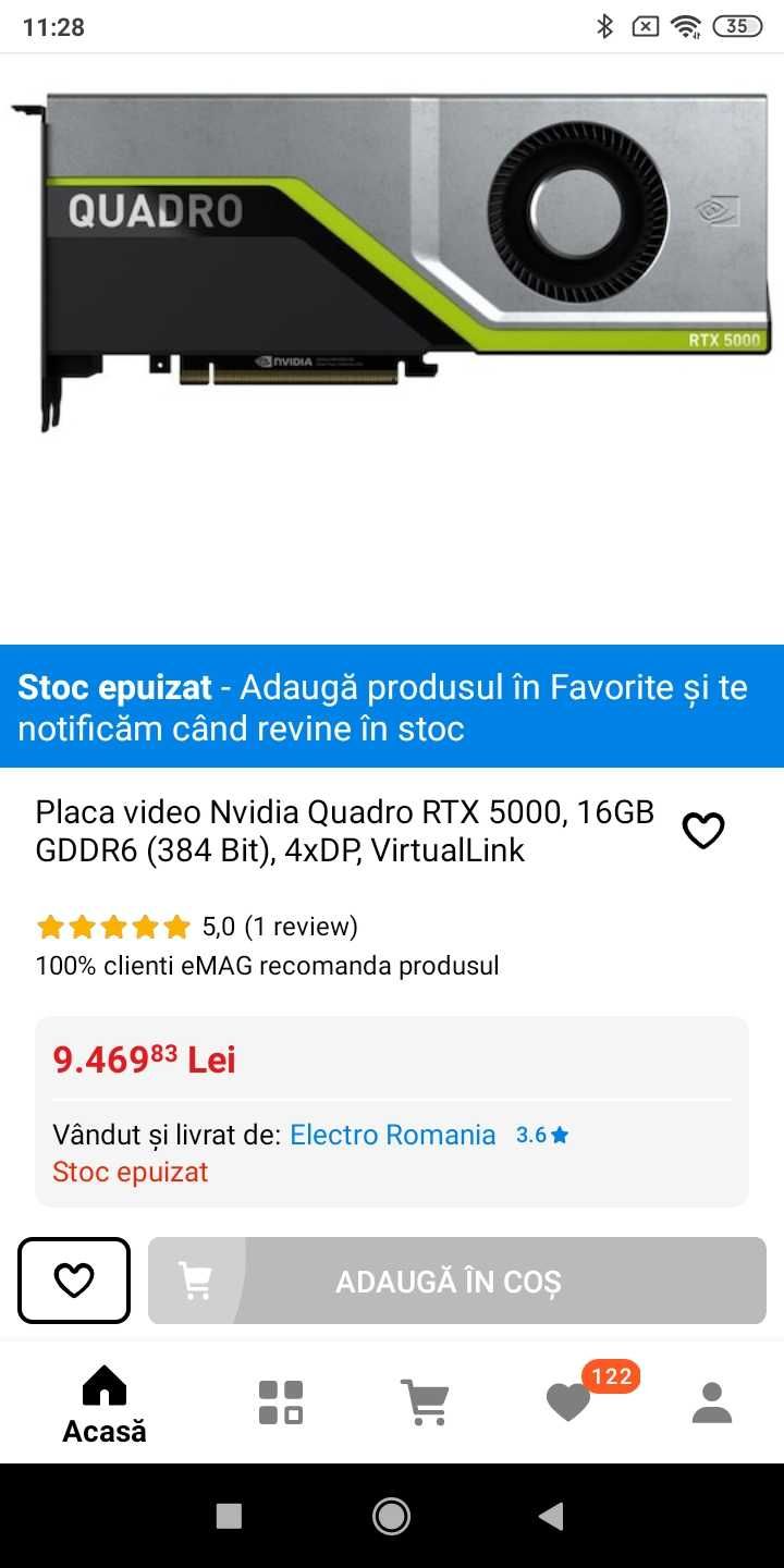 Vând Qiatro Rtx 5000 sigilate