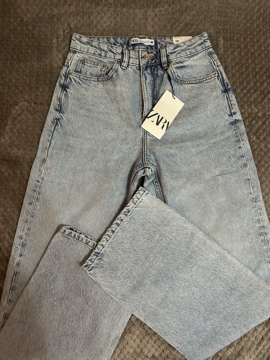 Blugi zara cu talie inalta!