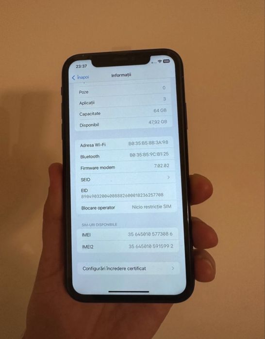IPhone xr 64gb display schimbat
