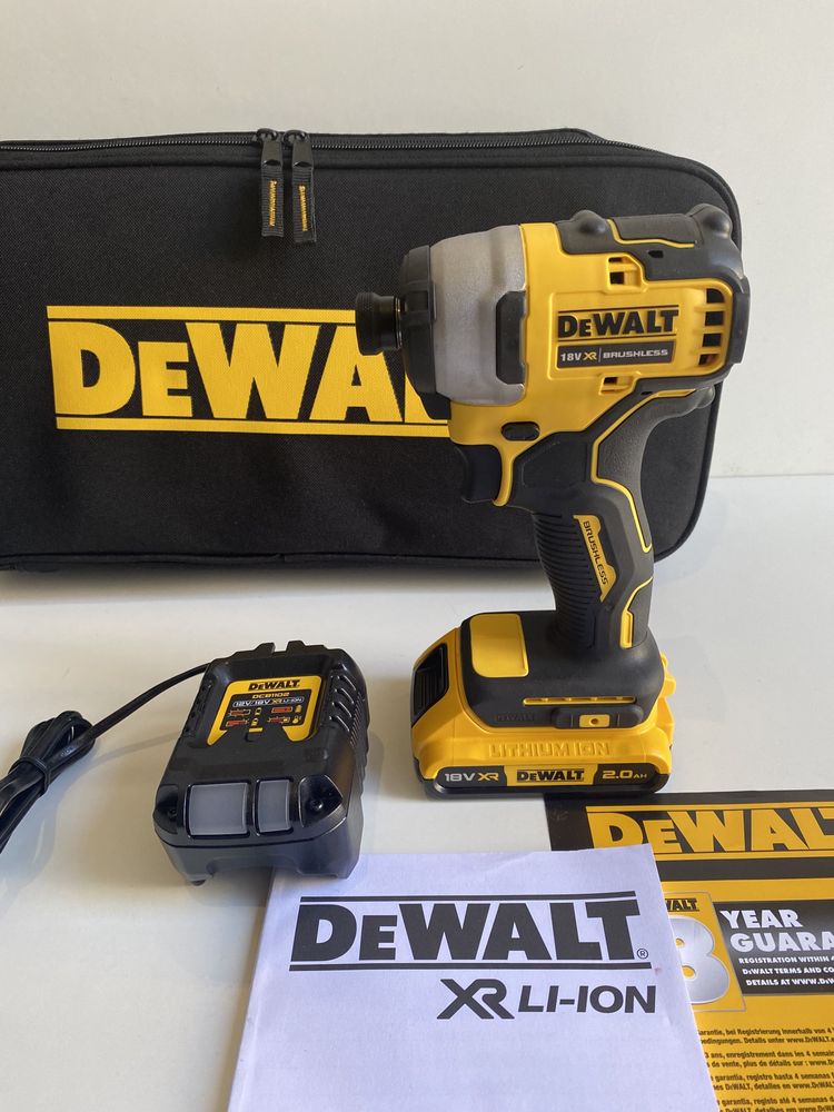 Импакт / Винтоверт DeWALT DCF809 18V XR + Батерия , Зарядно и Чанта