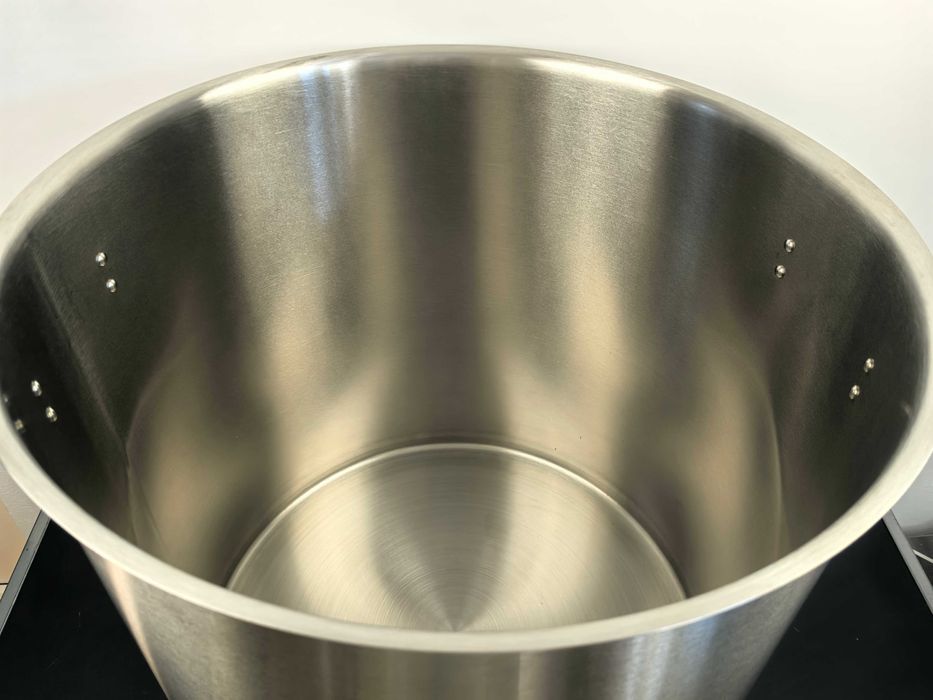 Oala inox 130 litri 55x55 cm profesionala 1299 lei