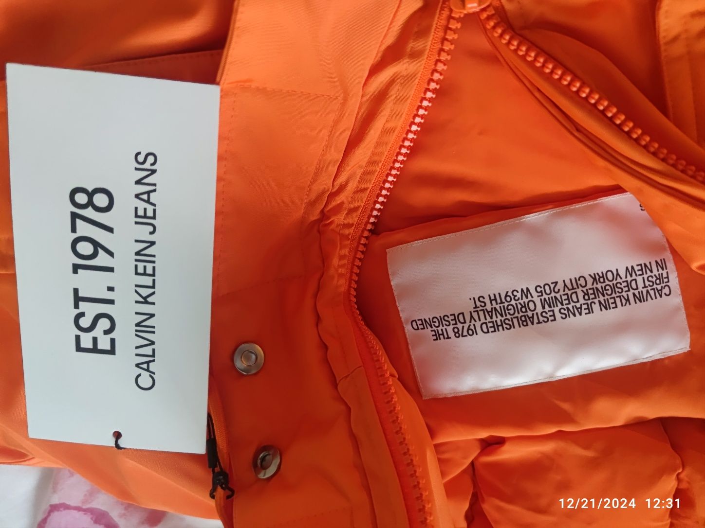 НОВО! Calvin Klein ГЪШИ ПУХ яке Oversize Parka