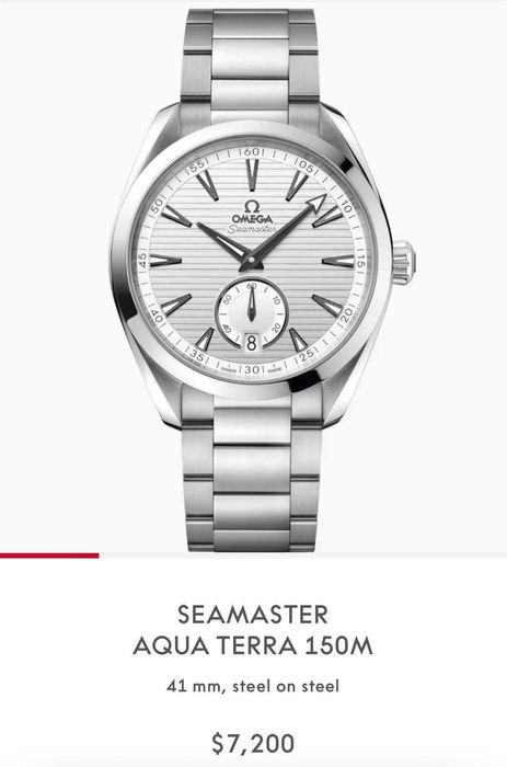 CEAS OMEGA SEAMASTER - Aqua Terra 150M - Small Second - Vintage Style
