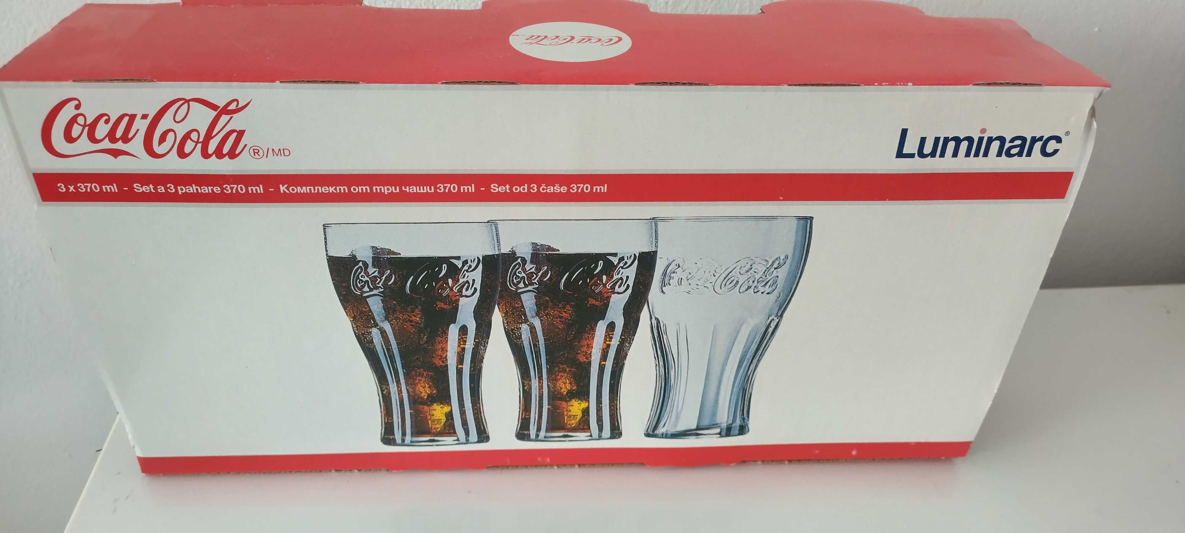 Продавам 2 комплекта по 3 броя чаши Coca-Cola