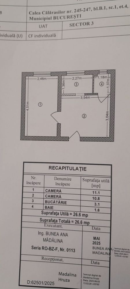 Apartament 2 camere de vanzare !