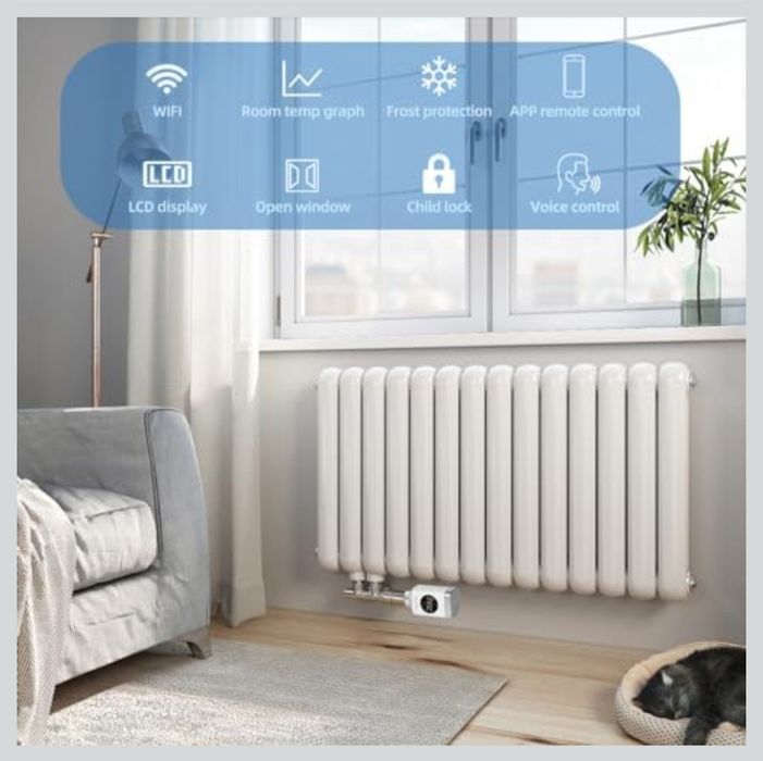 Termostat inteligent LCD WiFi calorifer