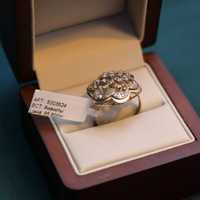 Золотое кольцо с камнями AU585 / LOMBARD