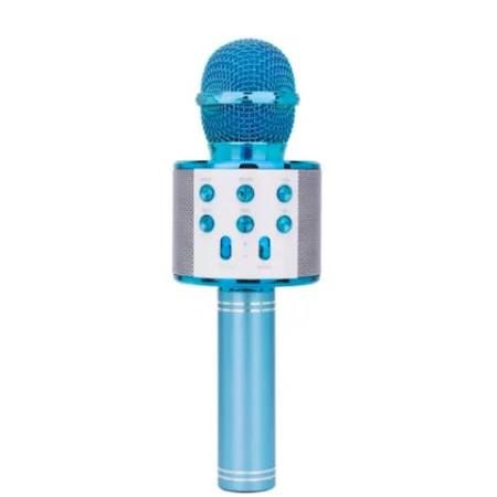 Microfon cu sistem karaoke si suport Bluetooth 4.1, wireless,cu boxa