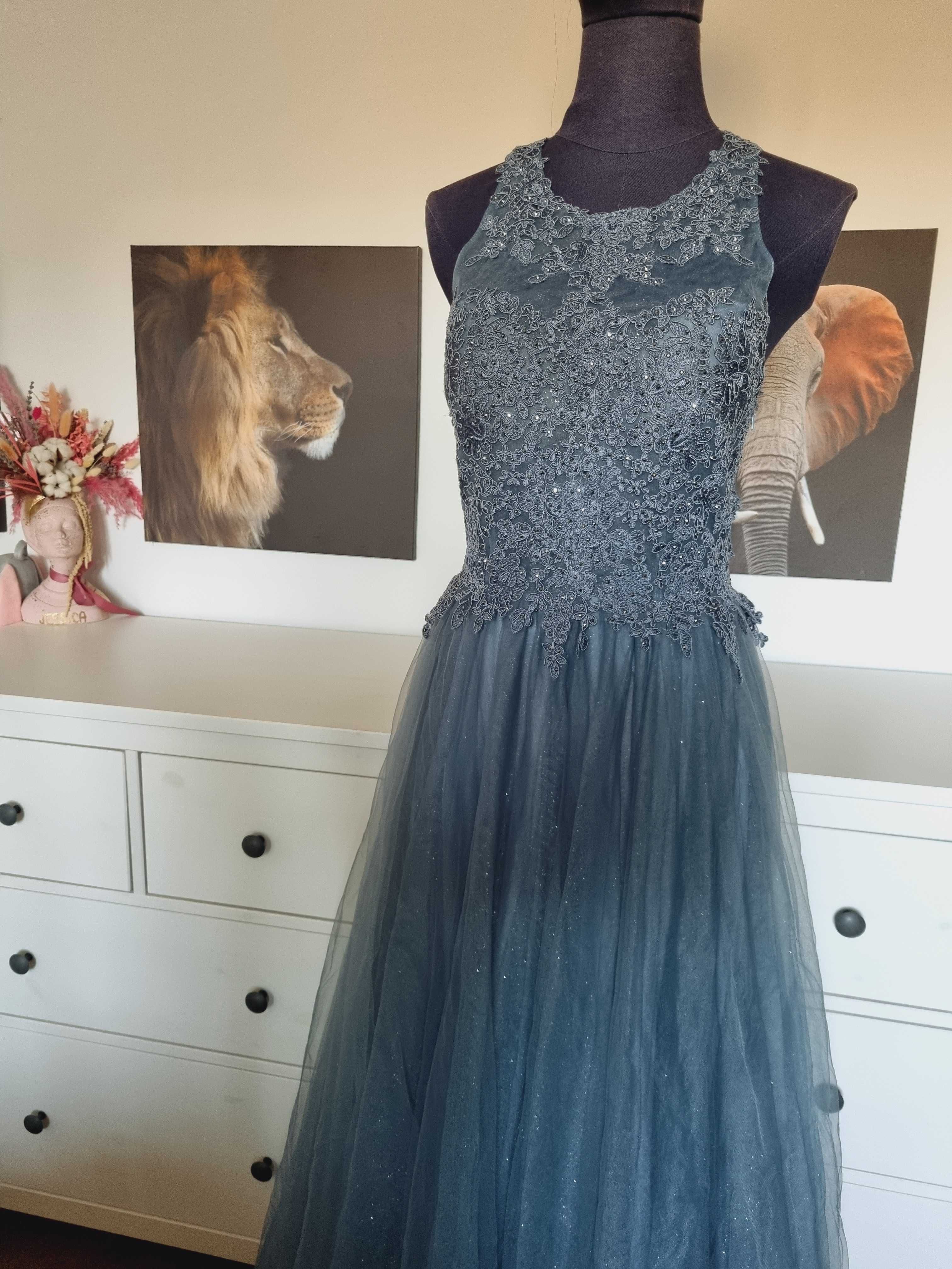 Rochie  42 L/XL printesa/nunta/nasa/bal/ocazie Mascara London