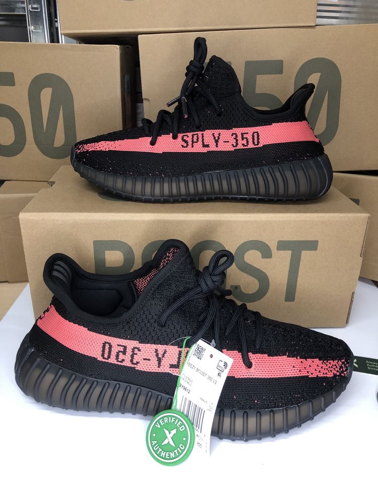 Black Yeezy Boost 350 V2 Core Black RED Yeezy Black RED Boost 39 la 45