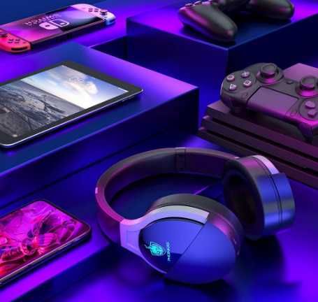Безжични слушалки за игри PHOINIKAS Q7, геймърски слушалки