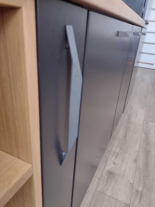 Метални дръжки за кухня 12 бр. - графитено сиви