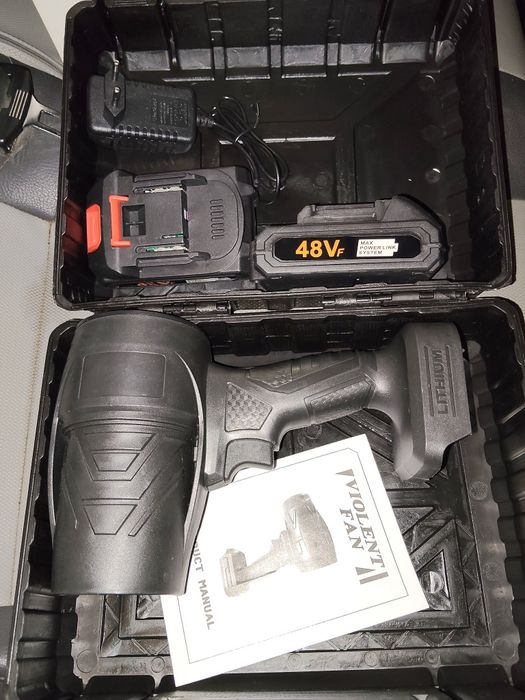 Suflanta aer portabila electrica, 48V cu acumulator Li-ion 3000mAh