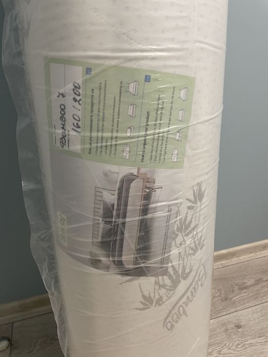 Чисто нов матрак 160/200 мемори двулицев