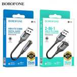 Borofone BV19 USB-A to 3.5mm Цифровой аудиоконвертер наушник микрофон