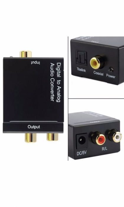 Convertor Digital Analog Audio Converter Optic Toslink RCA,Jack NOU