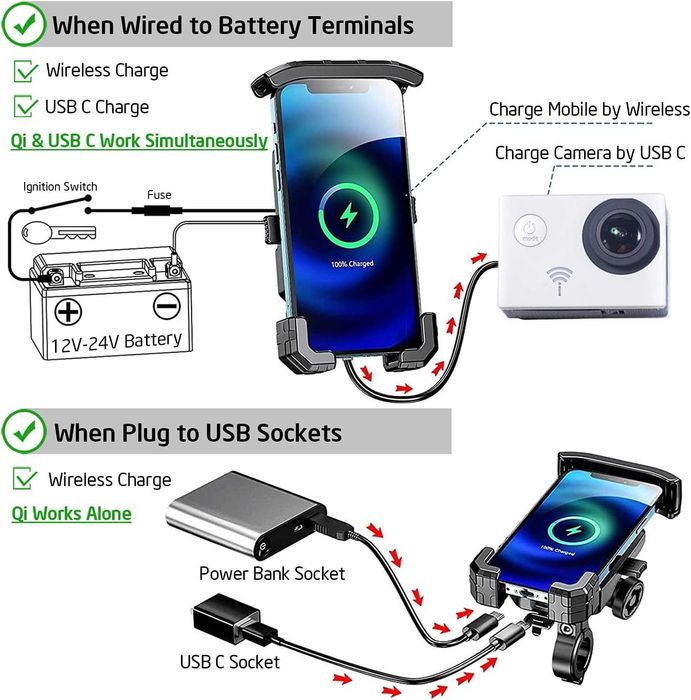 Suport telefon PM-01X, motocicleta, bicicleta, trotineta, waze, maps