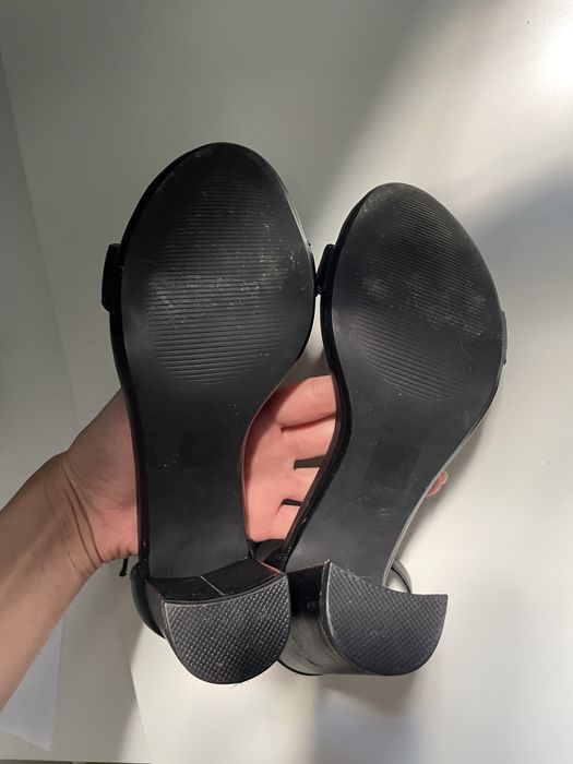 Nepurtate - Sandale Steve Madden noi de piele - 41/40.5