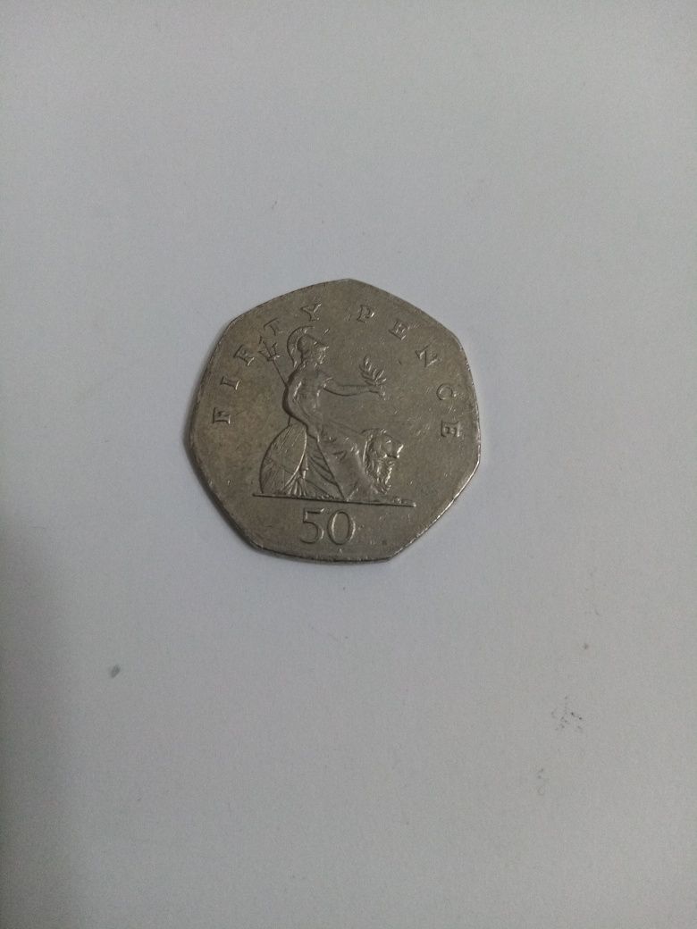 1 Monedă Elizabeth ll 50 pence an 2001