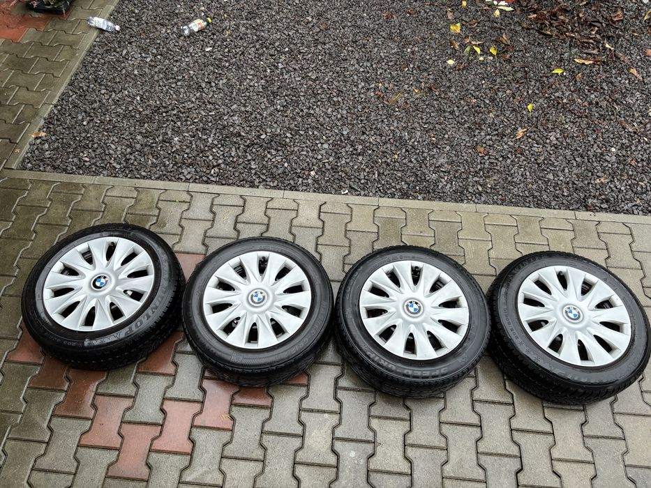 Jante tabla cu capace originale BMW 205/60 R16