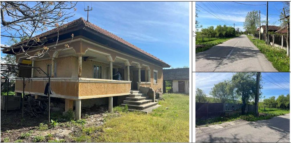 Teren  + casa de vanzare 6862 mp sat stroiesti comuna arcani gorj