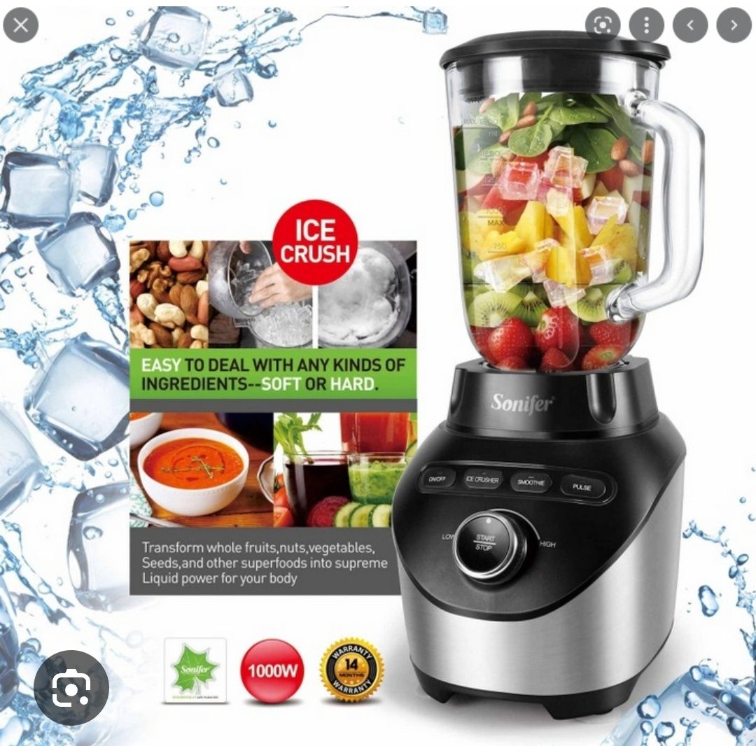 Блендер Sonifer мощный и многофункциональный Sonifer blender 5 funksiy