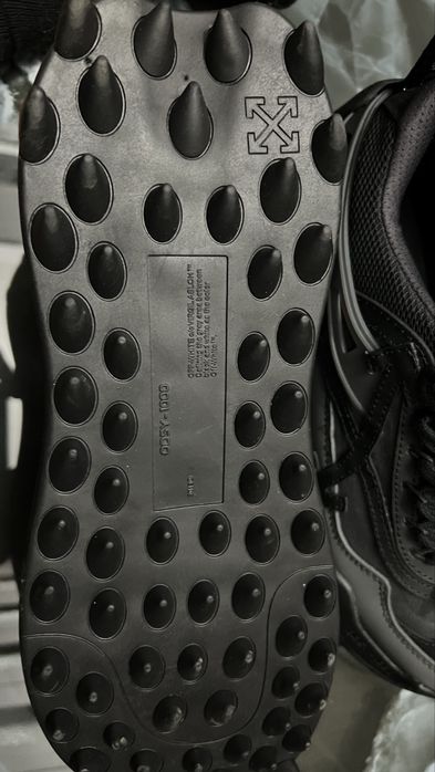 OFF-WHITE Odsy-1000 leather high trainers
