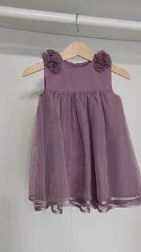 Официална рокля в лилаво 9-12 месеца Mamas and Papas
