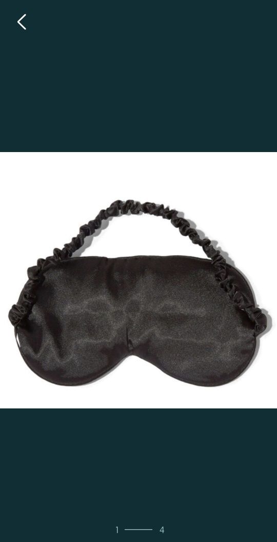 Masca de somn cu saculet, fina din satin, eleganta