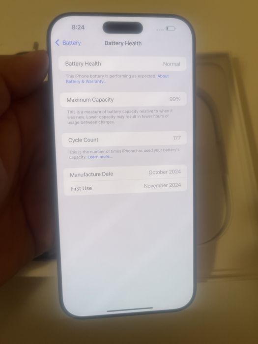 Iphone 16pro max 256GB 99% bat