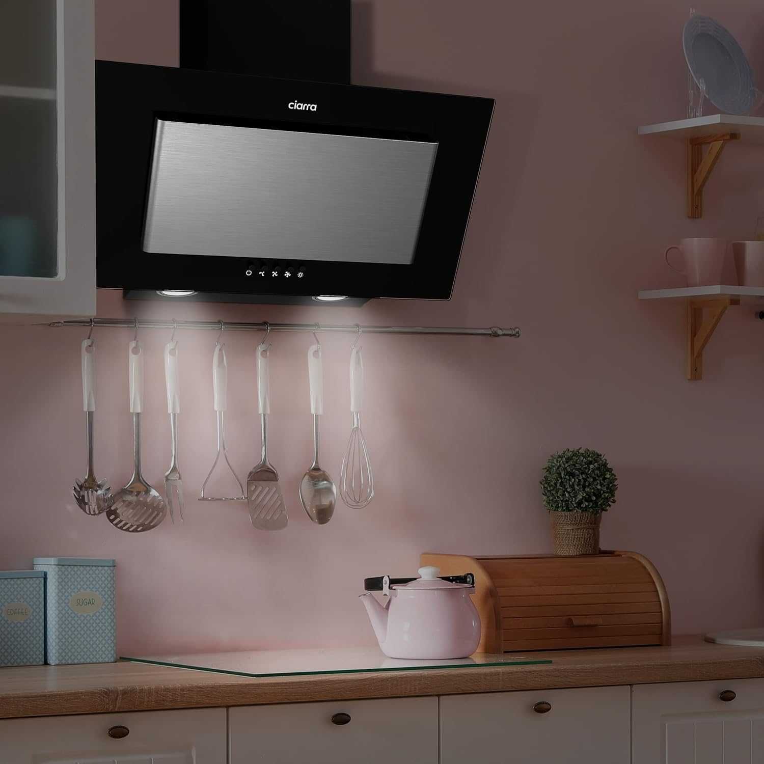 Аспиратор Ciarra 60см (CBCB6736D) 70W до 350m³/h Енергиен клас A