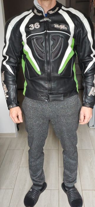 Geaca moto piele Tschul marime 54 (XL)