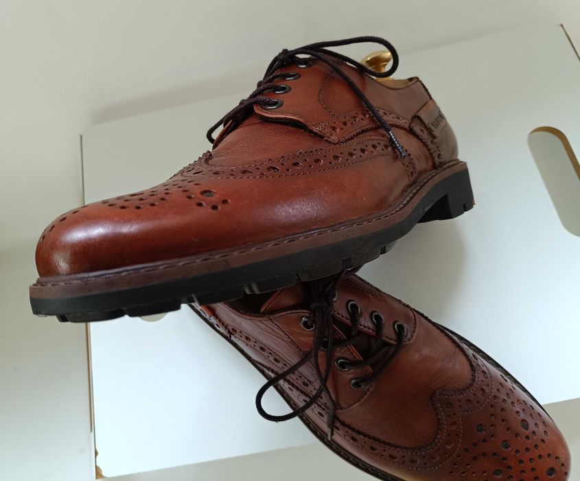 Pantofi derby 43 wingtip brogue premium LLOYD piele naturala