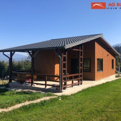 Casa pe structura metalica locuibila la gata
