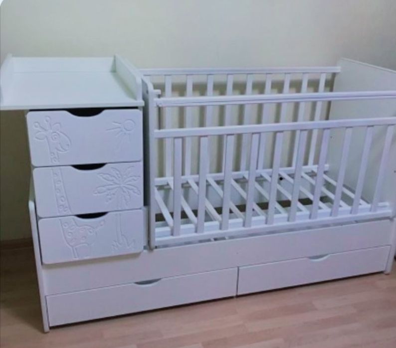Продам детскую манеж, кроватку, комод 3в1