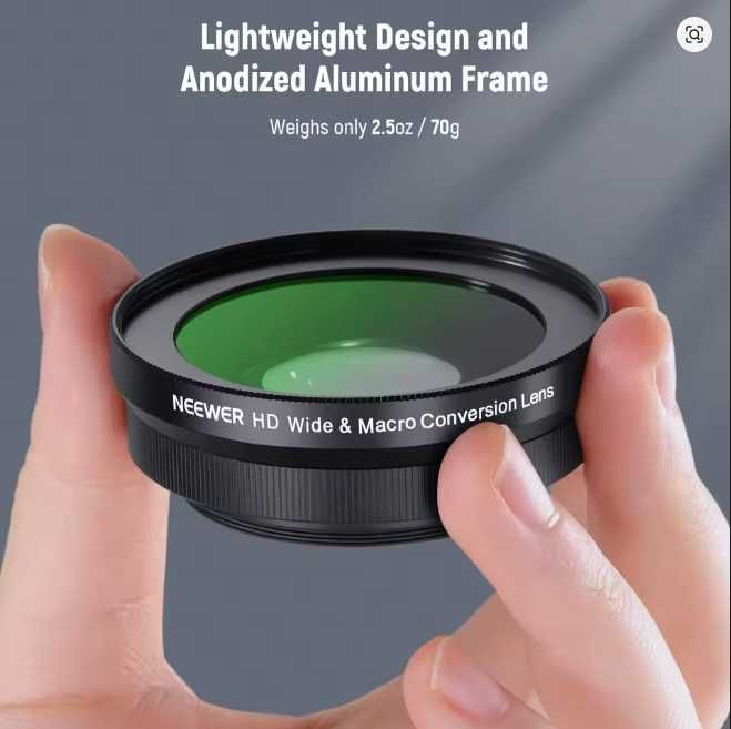 NEEWER 40.5mm HD Lentila Wide Angle pt Sony ZV-1F ZV-E10 A5000 A6000