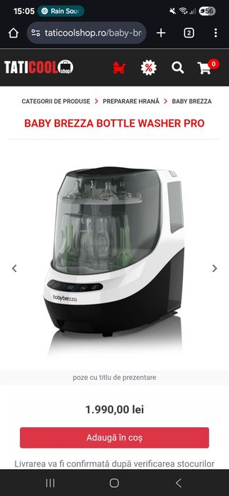 Sterilizator 3 în 1 babybrezza