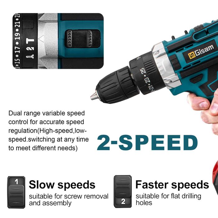 Винтоверт Gisam Battery Impact Screwdriver 21V
