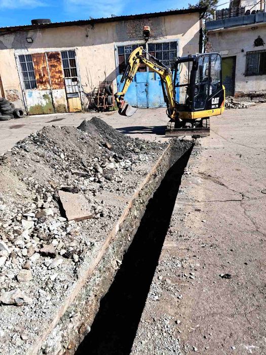 Услуга, услуги с мини багер и самосвал