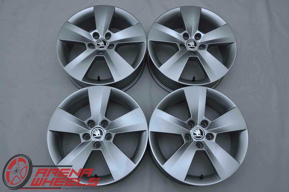 Jante Noi 16 inch Originale Skoda Scala Rapid Fabia Roomster R16 5x100