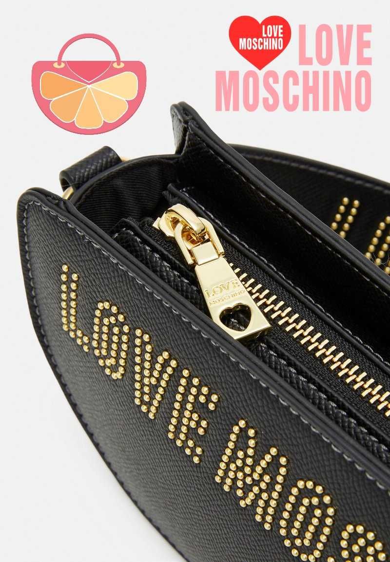 LOVE MOSCHINO – Дамска кожена чанта "BLACK & GOLD" нова с етикети