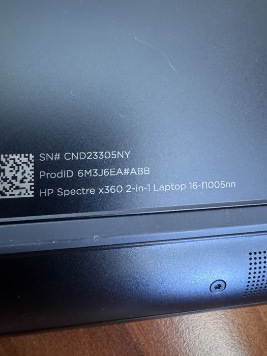 Laptop HP Spectre x360 16” Intel i7-12700 16GB 2TB SSD