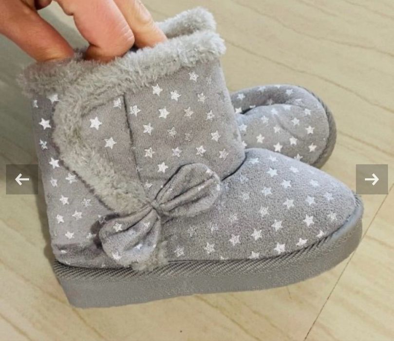 Нови пухени ботушки