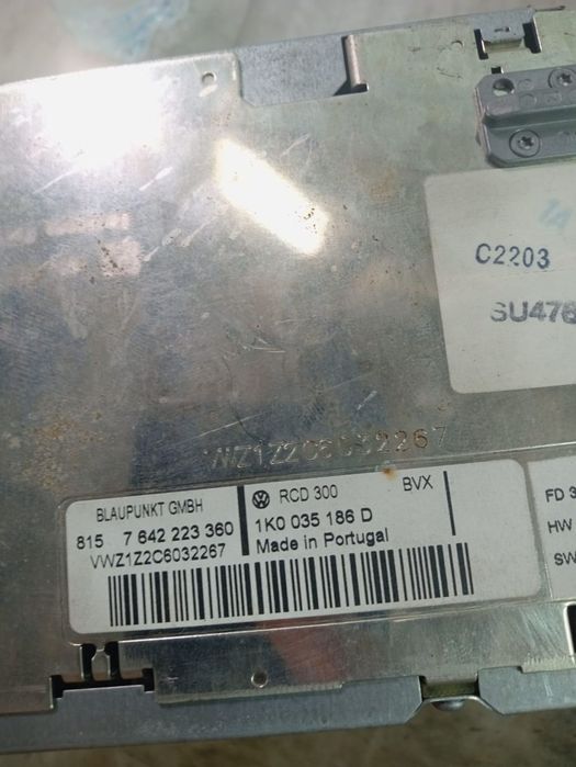 Radio cd player 1K0035186d Volkswagen VW Golf 5 [2003 - 2009]