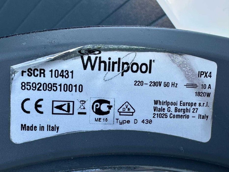 Masina de spalat rufe Whirlpool 6th sense, 10kg clasa A+++