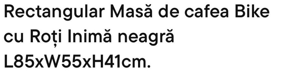 Masă de Cafea Modernă