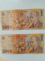 Vând bancnote de 5000 lei 1998