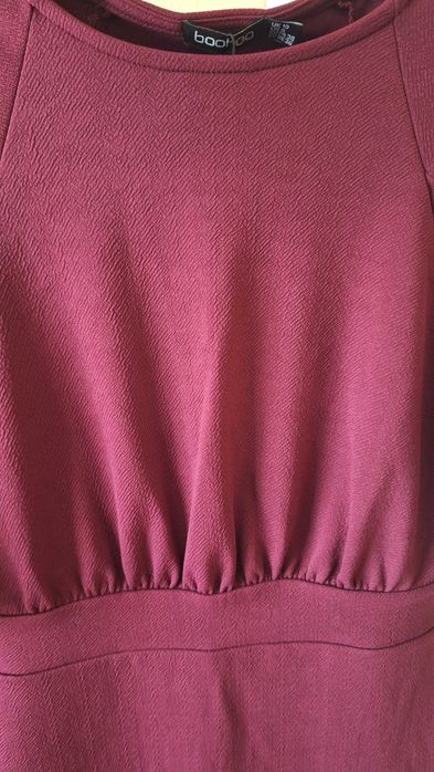 Дамска официална рокля бордо 36/S НОВА