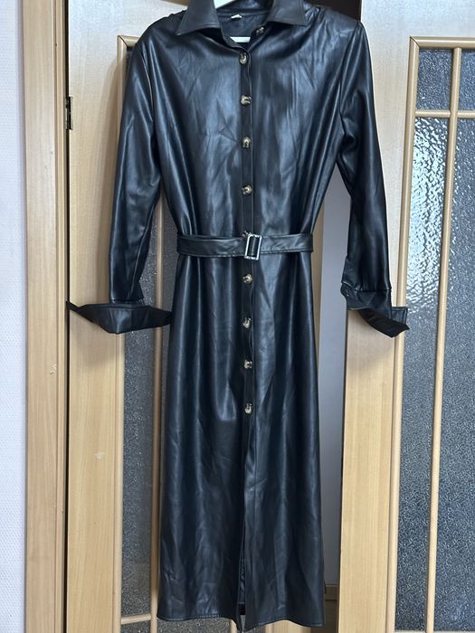 Классное платье экокожа 48 размер